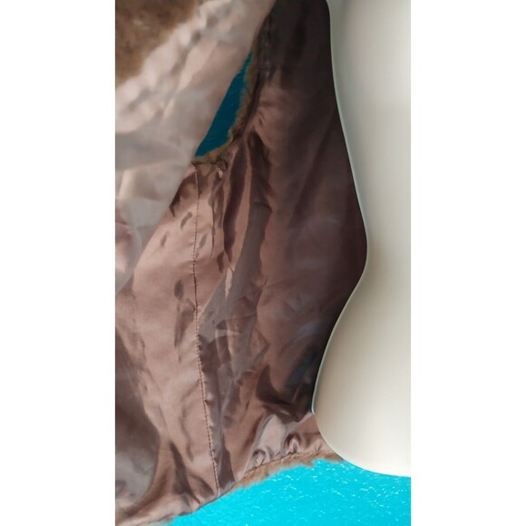 Vintage Bechamel Faux Fur Zip Up Lined Vest size Petite Medium - Picture 4 of 6